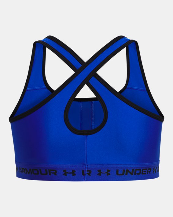Reggiseno sportivo UA Crossback Mid da donna, Blue, pdpMainDesktop image number 5